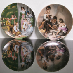 Vintage Pair Tirschenreuth and Mitterteich Bavaria Germany Plates Clasic Paints