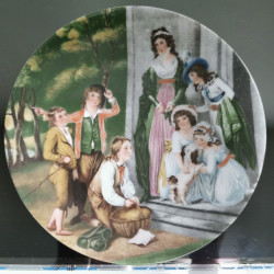 Vintage Pair Tirschenreuth and Mitterteich Bavaria Germany Plates Clasic Paints