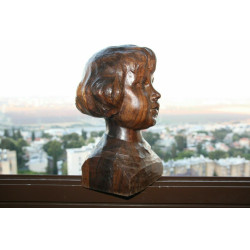 Hand Carved Wooden Lode VAn den Brande Signed Hard and Heavy Belgian Wood Art 4K