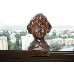 Hand Carved Wooden Lode VAn den Brande Signed Hard and Heavy Belgian Wood Art 4K