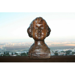 Hand Carved Wooden Lode VAn den Brande Signed Hard and Heavy Belgian Wood Art 4K