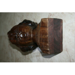 Hand Carved Wooden Lode VAn den Brande Signed Hard and Heavy Belgian Wood Art 4K