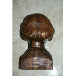 Hand Carved Wooden Lode VAn den Brande Signed Hard and Heavy Belgian Wood Art 4K