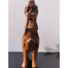 Vintage Hand Carved Wood Guardian Foo Dog Lion Dragon Balinese Chinese Tai Rare