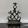 Antique Solid Bronze Hanukkah Lamp Menorah from Marocco c.19th Wall Hanging