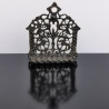 Antique Moroccan Judaica Hanukkah Oil Menorah Solid Brass Wall Hanging Handmade