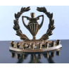 Vintage 50s Judaica Hanukkah Menorah Israel Jerusalem  Solid Brass Rare Collect