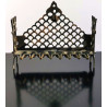 Antique Poland Judaica Hanukkah Menorah Cast Bronze Wall Hanging Oil Lamp 1800's