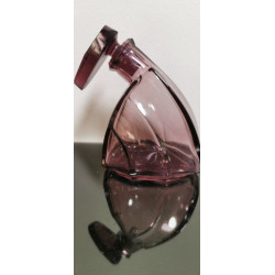 Awesome Vintage Art Deco Amethyst Glass Perfume Bottle Collectible Rare