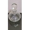 Small Vintage Perfume Bottle Heavy Etched Clear Cut Crystal Glass