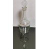 Old Vintage Wine Decanter Clear Glass with Gold Rims