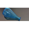 Awesome Vintage Etched light Blue Glass Vase Bottle Home Decor