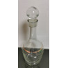 Old Vintage Wine Decanter Clear Glass with Gold Rims