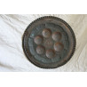 Passover Seder Plate Tray Matzo Brass Bronze Silver Enamel Pesach Kosher Judaica