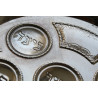 Passover Seder Plate Tray Matzo Brass Bronze Silver Enamel Pesach Kosher Judaica