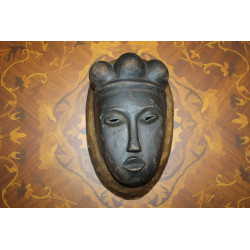 Old Antique Fine Wooden Punu Mukudj Okuyi African Mask Tribal Art Ceremonial 11"