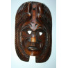 Hand Carved Wood Inca Maya Aztec Warrior Wooden Mask Two Birds Life Death 10"