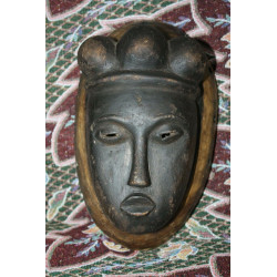 Old Antique Fine Wooden Punu Mukudj Okuyi African Mask Tribal Art Ceremonial 11"