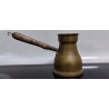 Vintage Brass Coffee Pot Middle Eastern Arab Islamic Persian Turkish Wood Handle