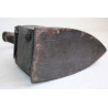 Antique Primitive Cast Iron Charcoal Sad Iron Wood Handle Home Bar Decor