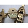 3 x Torah Scroll Case with Brass Chanuka Menorah Decorations Dragees Jais Paris