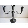 Vintage 3 Arm Metal Candlestick Candle Holder from Israel Jerusalem Holy Land 12