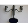 Vintage 3 Arm Metal Candlestick Candle Holder from Israel Jerusalem Holy Land 12