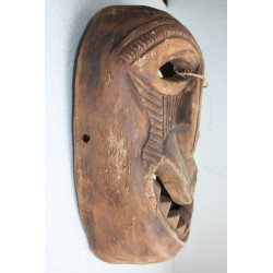 Old Vintage Hand Carved Decorative Wooden Mask Wood Art Home Decor Collectible