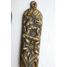 Pair of Antique Jerusalem Bronze Spoon Wall Hanging Large and Heavy Holy Land IL