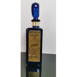 Vintage  1969 50th Anniversary American Legion by J.W. Dant  Cobalt Blue Glass
