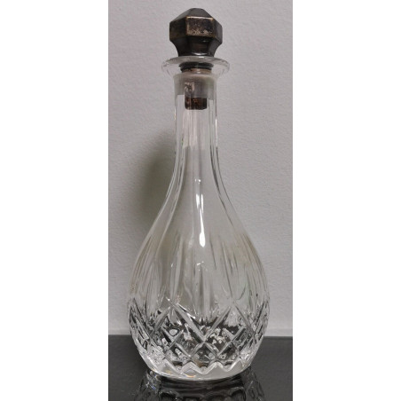 Beautiful Vintage Decanter Teardrop Design Clear Crystal Glass
